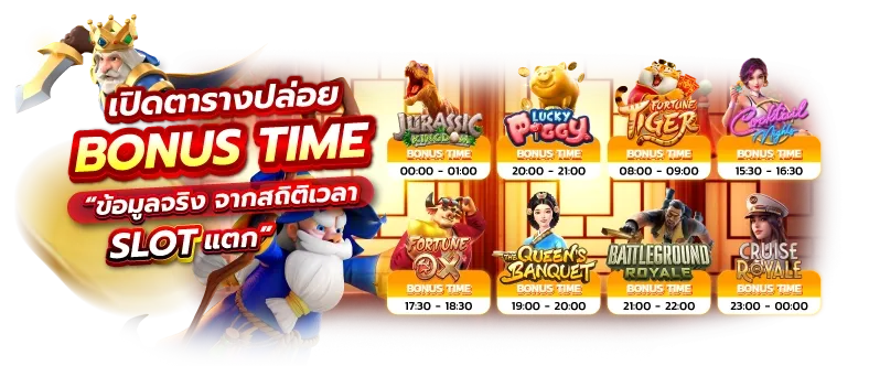 เปิดตารางปล่อยโบนัส by kinggame365 สล็อต